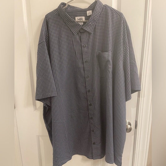 HRX Other - HR Men's 5XL Blue Checkered Shirt like new